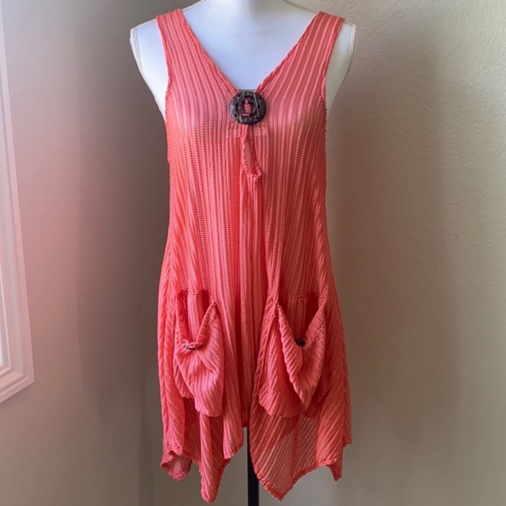 KNOT WOVEN COVER-UP - NWT